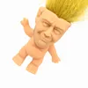 Trump Siliconen Troll Doll Creatieve Simulatie Handgemaakte Ornamenten Directe Grappige Creatieve Speelgoed Vinyl Action Cijfers Lange Haarpoppen Grappige Hand