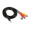 3.5mm tot 3 RCA Male Plug aan RCA Stereo Audio Video Mannelijke AUX CABLE 5FT Koord