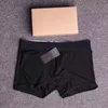 Erkek Külot Underwears Boksörler Kısa Külot Saf Pamuk Külot Knickers Nefes Boxer Gençlik Pantolon Kara Renk Kutusu