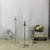 Metal Candle Holder Gold Candelabra Fashion Wedding Candle Stand Exquisite Candlestick Table Home Decor senyu0381