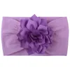 Mode nouvelle fleur filles princesse chapeaux Nylon élastique bandeaux large Nylon bandes de cheveux Turban cheveux accessoires