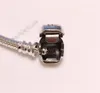 Real S925 Sterling Silver Charms armbanden Classic Snake Chain Snap Clasps Bracelet Fit voor Pandora DIY Bead Charm1872