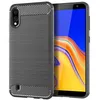 Kohlenstoff-Faser-Beschaffenheit dünne Rüstung Brushed TPU Fallabdeckung für Samsung Galaxy S10 5G M10 / A10 M20 M30 A20 A30 A40 A50 A70 100PCS / LOT