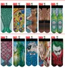 Popular designer 3d socks men women kids cotton skateboard printed hip hop Custom design 100pcs=50pairs