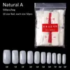 Tamax 500Pcs False Nail Clear/ White Full Cover French Nail Tips U-shape Acrylic UV Gel Manicure Fake Nails Art Tips Manicure Tools