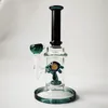 10-calowe szklane blagi 5mm Grube Riże Dab Prysznic Perc Heady Glass Water Rury z 14mm Złącze żeńskie z miską CS1223