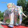 Modello variopinto dell'elefante di esplosione di altezza dell'elefante gonfiabile su misura di prestazione di parata 2m/3m/5m per la decorazione del partito di festival