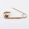 Recién llegado, broche de cabeza de león de Metal, broche de cabeza de león Animal, broche de solapa para traje, Pin dorado para mujeres y hombres, precio al por mayor