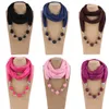 Nuovo modo delle donne all'ingrosso belle perle collana pendente gioielli sciarpa etnica per le signore migliore regalo