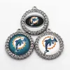 US Football Team 51020pcs Miami Charms Dolphins Dangle Charms Sport Diy Armband Halsband Pendant Smycken hängande charms7700313