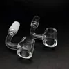 4mm Flat Top Quartz Banger Nail 10mm 14mm 18mm Man Vrouw 45 90 Quartz Bangers nagels Voor Glas Water Bongs Recycler Dab Rigs