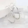 Новый простой дизайн, большие серьги-кольца с австрийским кристаллом и родиевым покрытием для женщин, свадебные аксессуары для бижутерии, бижутерия 4548187