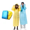 1 pcs adulto um tempo de emergência impermeável pano de chuva capa de chuva unisex acampamento de chuva cor aleatória