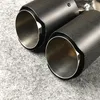 1 쌍의 성능 B-MW M2 M3 M4 M5 자동차 보편적 길이 240mm 이중 아웃 Y 모델 매트 머플러 팁 TailPipe