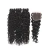 9A Remy Brazilian Hair Loose Deep Hair Bundles With Lace Closure 100% Unprocessed Straight Body Loose Wave Deep Curly Water Wave Human Hair