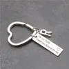 100pcs / lot antik silver "Kör säker, jag behöver dig här med mig" Inspiration Charm Pendant --- 10x35mm