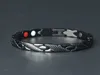 Dragon Design Tourmaline Magnetic Health Energy Bracelet Unisexe 4 Colours Bracelet en acier inoxydable6389803