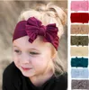 Ins Candy Colors Baby Girl Flessibilità Morbida fascia in nylon alla moda morbida Candy Color Bohemia Bow Girl Accessori per capelli fascia per capelli