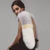 2019 Kvinnor Winter Fashion Brand Fox Pur Fake Collar Wool Scarf Stave Color Collars Varma halsdukar har 9 färger200a