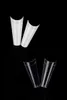 500pcs per Bag Ballerina Half Cover False Nails French Coffin Fake Nail Clear Natural Flat Shape Tips
