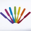 Grattoir à long manche multicolore multi-fonctions mélangeur de pâte en silicone spatule à crème antiadhésive pour accessoires de cuisine pratique LX4838