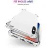 Coques en TPU transparentes souples de 1 mm pour iPhone 13 12 Pro MAX XS 8 Plus Samsung Note 20 A21s S22 Plus A53 Housse de protection transparente antichoc avec sac OPP