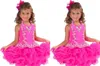 Sweet Pink High Neck Girls Pageant Dresses With Beaded Crystals Tiered Children Birthday Wedding Party Gowns Teenage Princess Todd306b