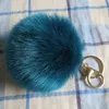 Изумительные 20pcs / Lot 20 цветов Sleutelhanger Pompom брелок Fur Portachiavi Пушистых брелки для автомобилей помпонного брелоков Pom Pom