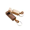Wood Keychain Phone Holder Rectangle Wooden Key Ring Cell Phone Stand Base Best Gift Key Chain 2 styles Party FavorT2C5133