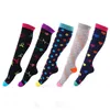 40 Styles Professionelle Kompressionssocken Sport-Stretchsocken Atmungsaktive Aktivitäten Passend für Krankenschwestern Schienbeinkantensyndrom Flugreisen Sport M1299