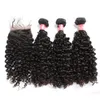 Bella Hair Bundles with Closure Brazilian Virgin Curly Weaves Natural Color Extensions Julienchina