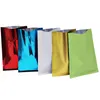 812cm colorful open top aluminum foil mylar bag vacuum valve heat seal package bag heat seal power packaging bag1903278