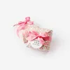 7.5x7.5x3.5cm motif de points rose carré créatif boucle de papier de bonbons cadeau de mariage boîte de couleur boîte-cadeau peut être personnalisé