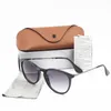 1 -częściowe okulary przeciwsłoneczne Toswrdpar okulary przeciwsłoneczne projektant męski damski brown obudowa czarna metalowa rama ciemna 50 mm soczewki