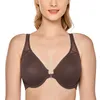 Women's Seamless Non Padded Underwire Front Closure Lace Bra Racerback Plus Size12131