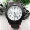 2022 New Mens Super Watch Quartz Mouvement Stop-Stop Strap Black Rubber et Bracelet en acier inoxydable Montres 1884 12 Num￩ro Wristwatch Male