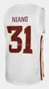 Iowa State Cyclones College Georges Niang # 31 White Retro Basketball Jersey Mäns Stitched Custom Number Name Jerseys