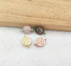 10 pcs CZ zircon Micro Pave round shape Connector Double Bails Beads Charm for DIY Bracelet necklace women Jewelry Finding CT433