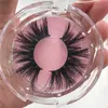 5D 25mm Mink Eyelashes Long Dramatic Real Mink Hair Eye Lashes Private Label Custom Packaging Box