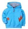 어린이 옷 코트 동물 인쇄 까마귀 패션 아우터웨어 캐주얼 스웨터 긴 소매 스웨터 만화 Pulloves 점퍼 자켓 탑 B4332