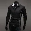 Mens Formal Shirt Long Sleeve Dress Business Shirts Regular Fit with 3 Colors Asian Size M-3XL