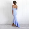 2020 New Arrival Sexy African Mermaid Bridesmaid Dresses Off Shoulder Sweetheart Lace Open Back High Low Plus Size Maid of Honor Gowns