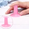 3D Soft Nail Art Pink Finger Support Stand Rest Holder For Gel Polish Flower Painting Drawing Coating Salon Accessories