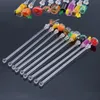 10 stks / partij Swizzle Sticks Wine Glass Handvat Cocktail Roers Sticks Fruit Juice Muddler voor Restaurant Bar Party