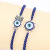 HELA 12 PCS LOT Mixed Cool Evil Eye Blue Eye Owl Star Flowers Armband Amulet Charm Armband Gifts MXSL9453238