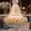 Dekor merkezinde avize Düğün olay parti dekor kaban pasta için asılı Kek standı