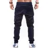 2019 Mens Corredor Calças Long Sweatpants Chinos Skinny Corredores Homens Nova Moda Harem Lápis Calças Cor Sólida Com Cordão Calças Calças Dos Homens