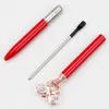 Penna a sfera alla moda Bullet Type 1.0 Diamond Butterfly Pen Cancelleria per ufficio Penne in metallo per la promozione pubblicitaria creativa