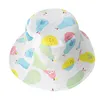Summer Baby Bucket Hats Toddler Boys Girls Cartoon Animal Print Caps Reversible Sun Kids Accessories 14T18190501