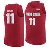 Jae'sean Tate＃1 Jerry Lucas Basketball Jerseys＃11 Jim Jackson＃22 OSU OHIO STATE BUCKEYES COLLEGE RETRO MEN'S ED CASTIE ANY NAME